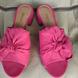 J.Renee Women's Pink Slide Sandals